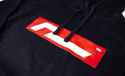 Racingline Black Hoodie with Acid Box Red Logo M/L/XL